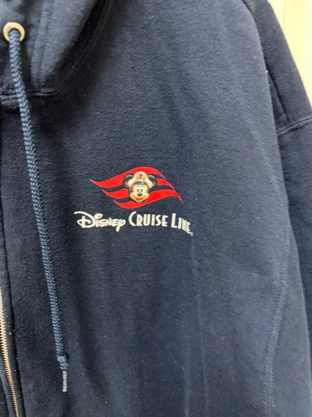Disney Cruise Line Zip Up Hoodie Mickey Mouse and Friends Graphic XL
